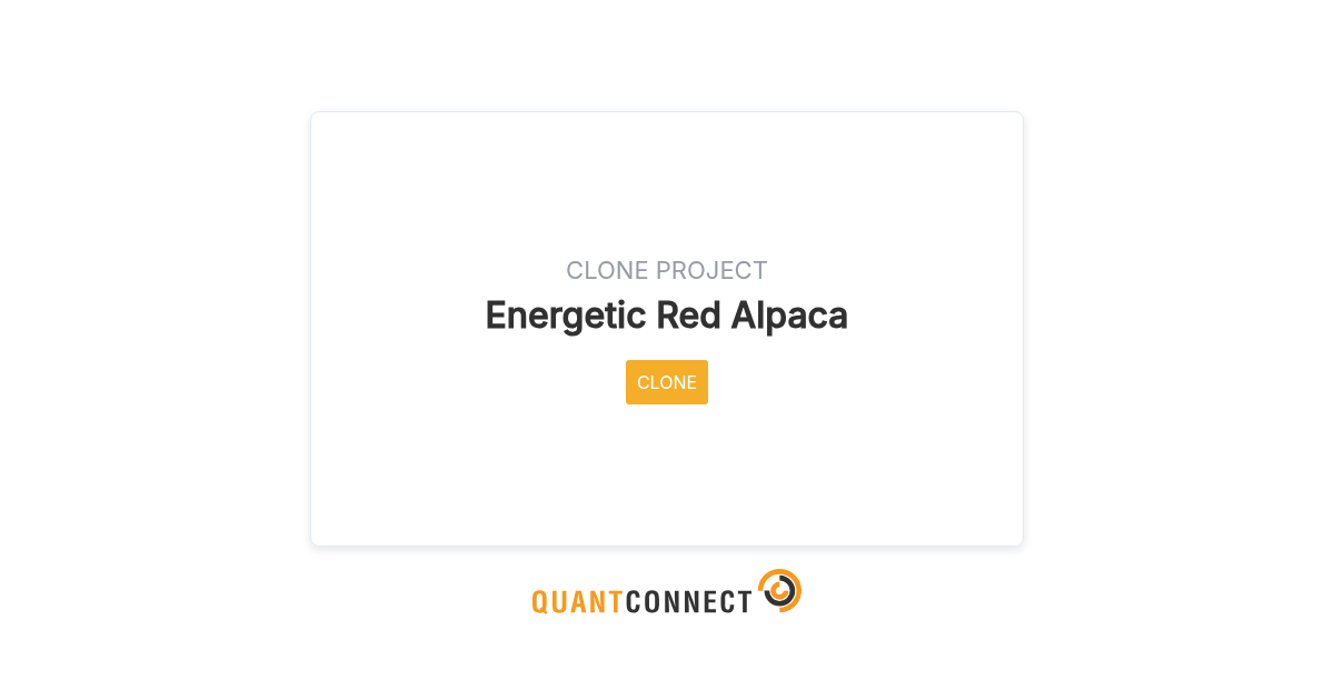 QuantConnect Shared Backtest Result - Energetic Red Alpaca